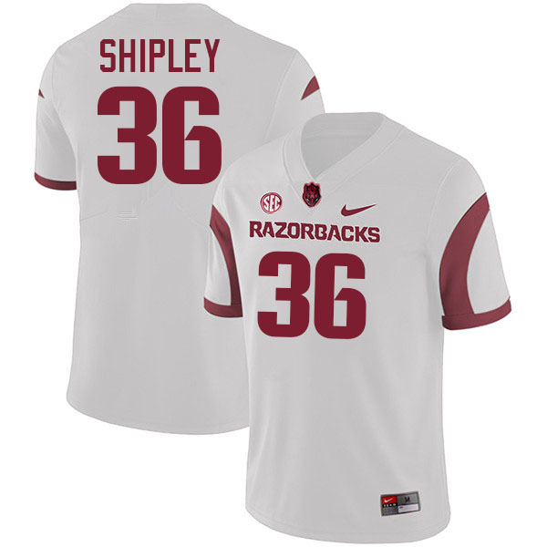 Matthew Shipley Arkansas Jersey,Arkansas Razorbacks #36 Matthew Shipley Jersey Youth College-White